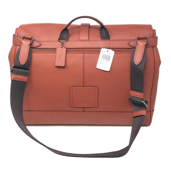 Coach Bags Coach Men S Hudson Messenger Bag In Terracotta Nwt